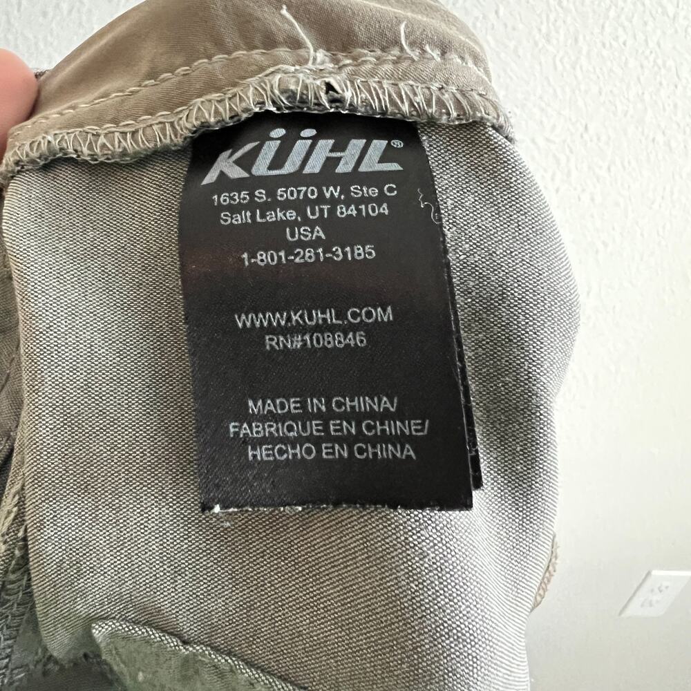 Kuhl Trekr Kapri Capri Hiking Pant Women's 10 Gray Mid Rise Cinched Outdoor - Picture 6 of 8